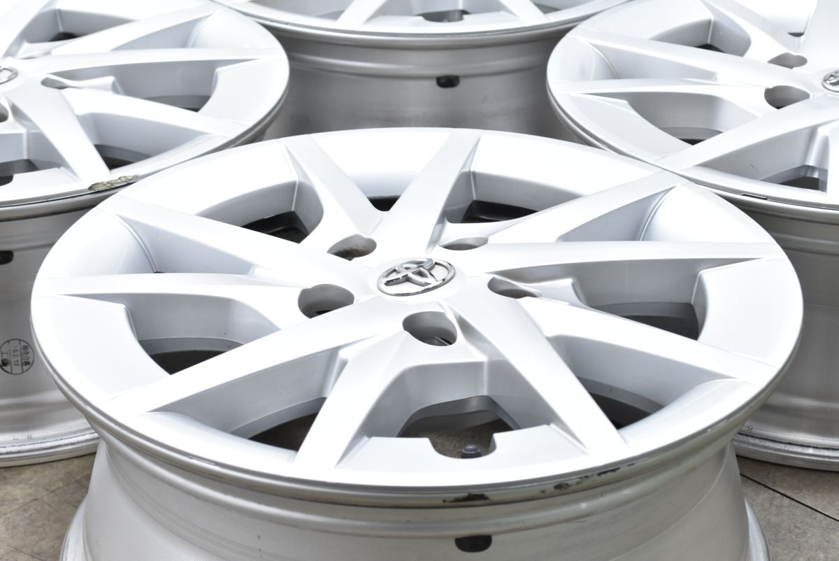 スタッドレス用等に トヨタ プリウスα 純正 16in 6.5J 39 PCD114.3 4本 クラウン マークX カムリ ノア ヴォクシー ヤリスクロス 流用