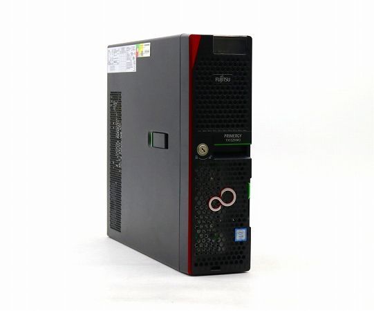 富士通 PRIMERGY TX1320 M3 Xeon E3-1220 v6 3GHz 8GB 500GBx2台(SATA3.5インチ/RAID1構成) DVD-ROM 中古