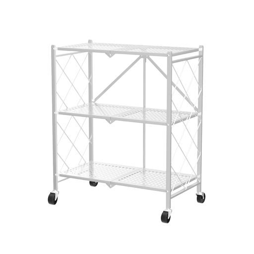 折りたたみラック キッチンラック スチールラック 幅70cm キャスター