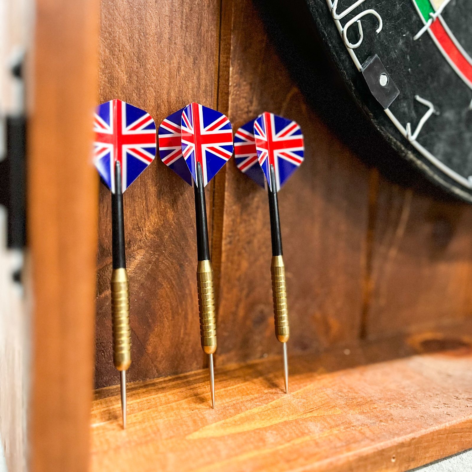 Vintage Hard Darts Board ビンテージ ダーツボード UNION JACK