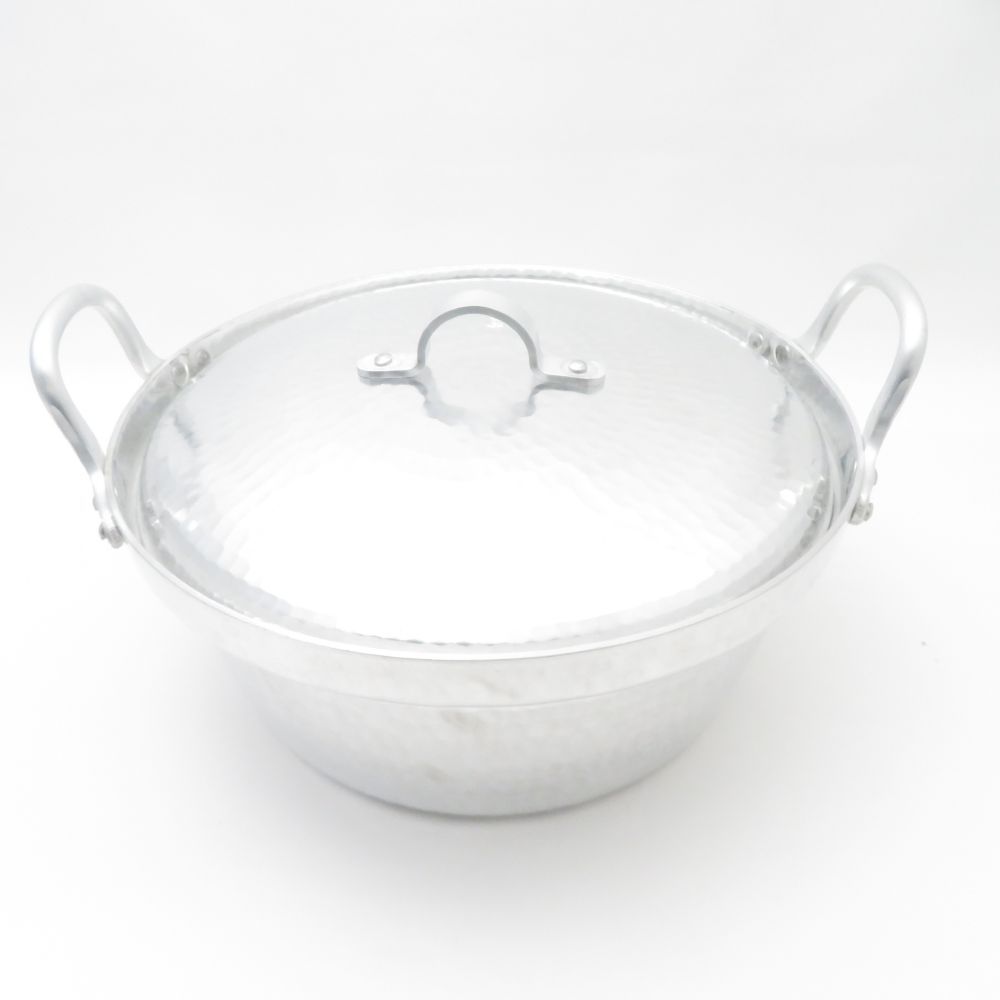 Aritsugu 京都 有次 アルミ段付鍋 25cm 両手鍋 1点 IH調理不可 料理 割烹 職人道具 調理器具 キッチン SU12019Z