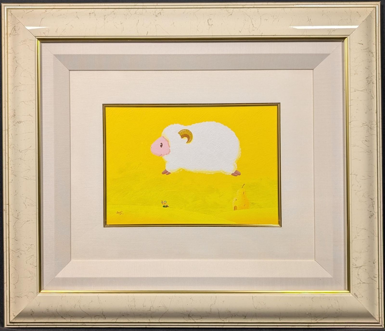 はせがわいさお オリジナル原画 版画化されたマスターピース原画 真作保証 価値 幸せの空 直筆サイン
