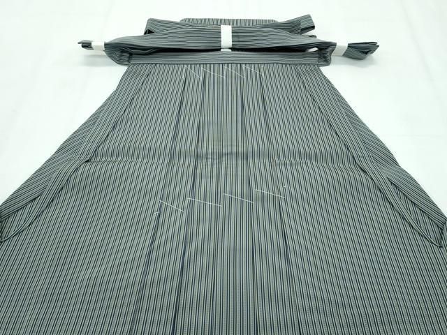 平和屋着物□極上 男性 馬乗り袴 神代袴 縞 逸品 未使用 CZAA2924s5