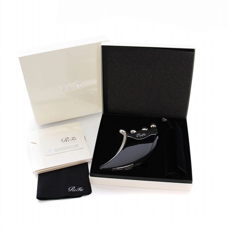 リファ REFA 4 CAXA フォーカッサ 美顔器 美容ローラー ブラック RR