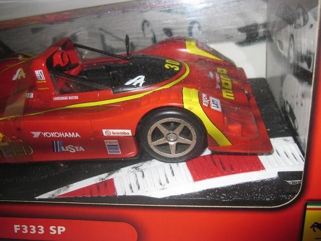 ホットウィール 1/18 フェラーリ F333 SP #30 Hot Wheels 1:18 Scale Ferrari F 333 SP Die Cast Car #30 Race