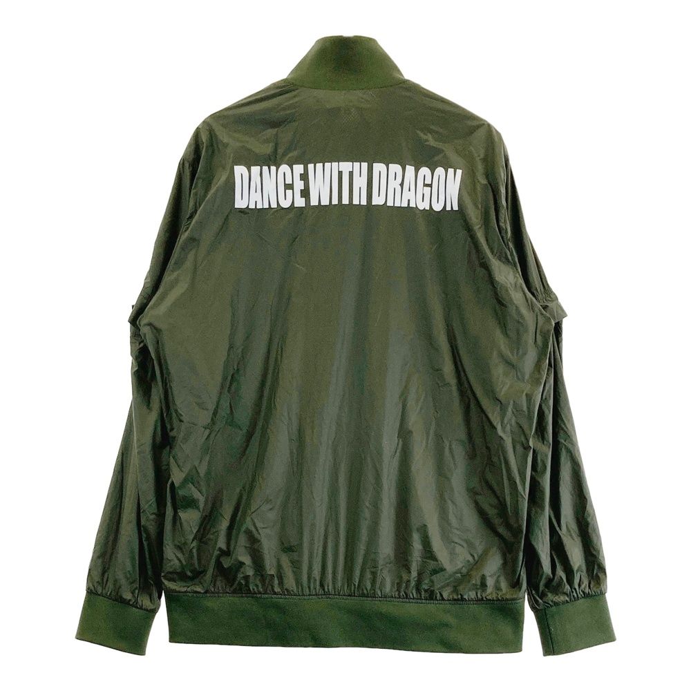 サイズ：5 DANCE WITH DRAGON ダンスウィズドラゴン  2WAY 裏メッシュ ジップジャケット  グリーン系 [240101492837] ゴルフウェア メンズ ストスト サイズ：5 DANCE WITH DRAGON ダンスウィズドラゴン 2WAY 裏