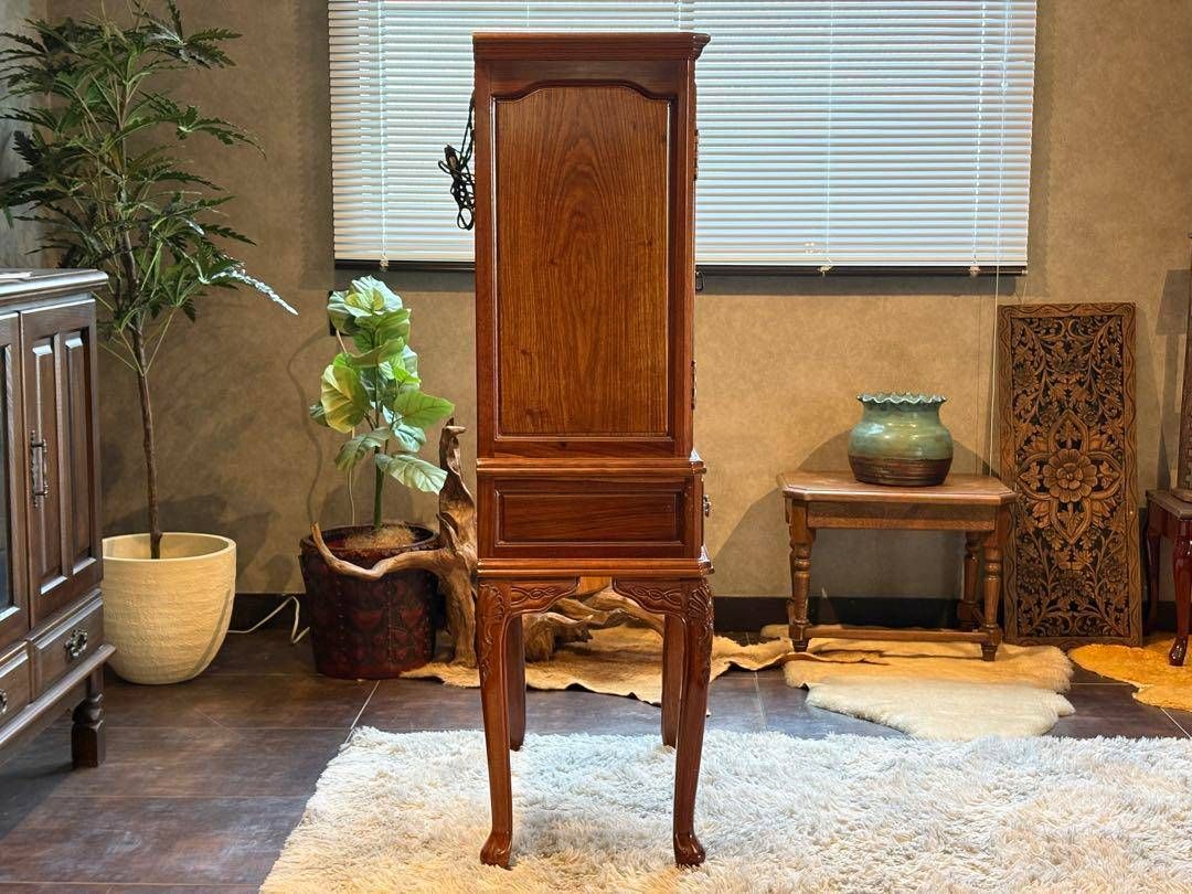 螺鈿家具螺鈿細工アンティーク猫脚洋風ヨーロピアンショーケースINZ