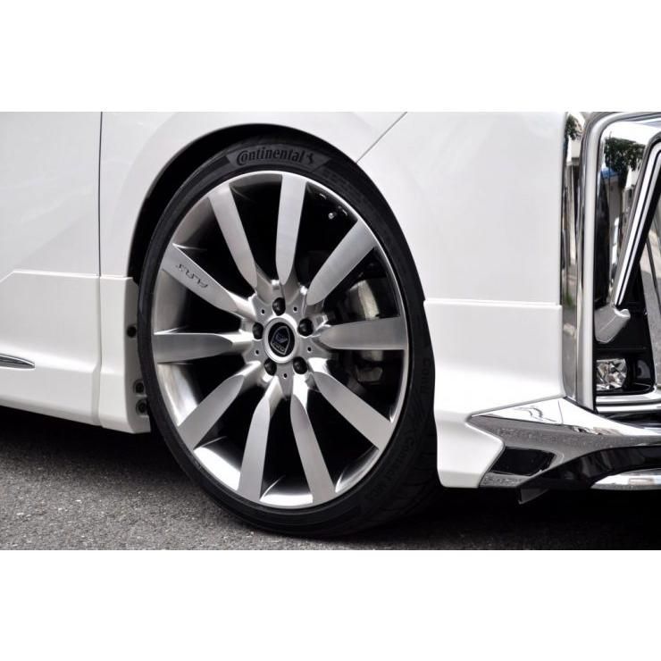 大 ホールセット ART monoART1 モノアートワン ホイール 9.5J 20インチ ET33 5穴 シルバーポリッシュ 4本SET LEXUS LS他 5Ｈ PCD120