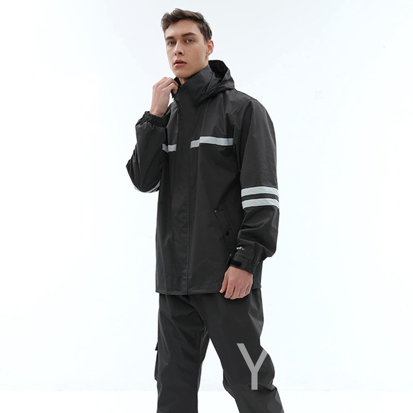 レインウェア上下セット メンズ レインコート 軽量 レインスーツ 透湿 カッパ 撥水 雨合羽 自転車 雨着 耐久性 バイク 登山 釣り