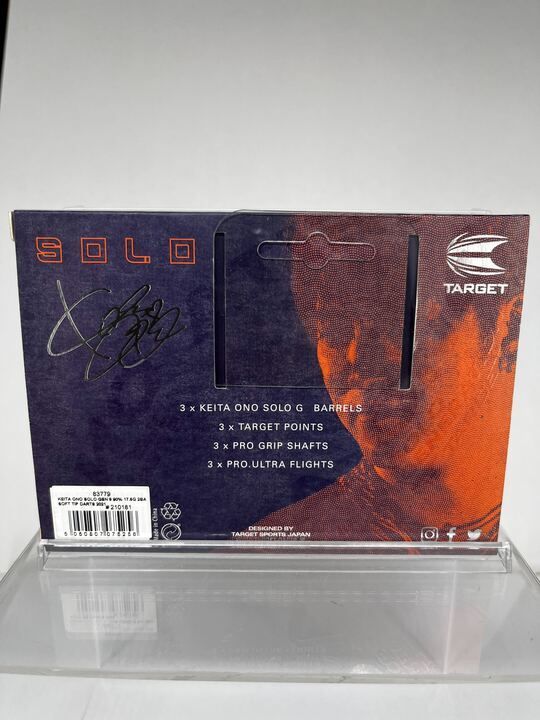全国 新古品 TARGET JAPAN SOLO G5 ソロ ジェネレーション5 小野恵太選手モデル ダーツ 矢 アウトレット