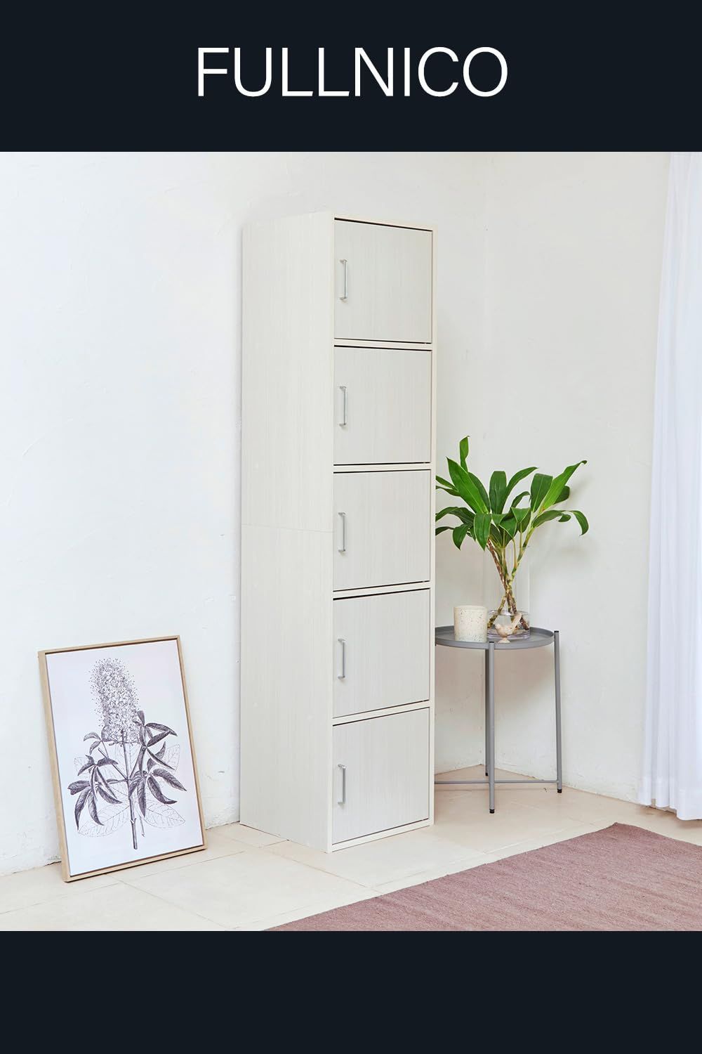 収納棚 ラック ストッカー 5段の扉付き収納 同シリーズで組み合わせ自由自在 白井産業(Shirai) 収納棚 ラック ストッカー 5段の扉付き収納 同