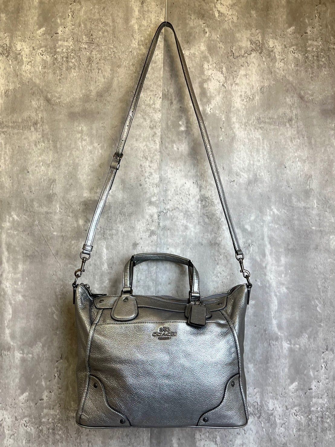 ✨美品✨ COACH コーチ 2way ハンドバッグ ショルダーバッグ 馬車金具