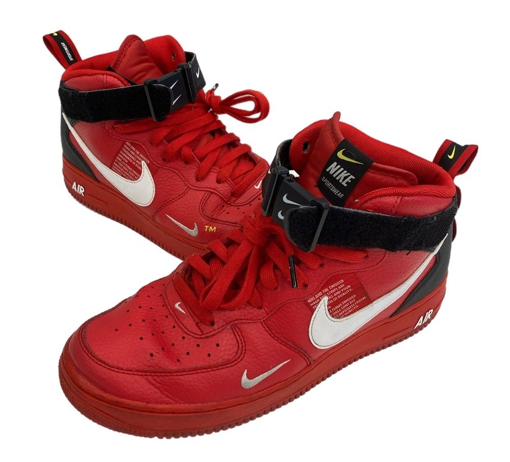 ナイキ NIKE Air Force 1 Mid Utility University Red ナイキ エア 