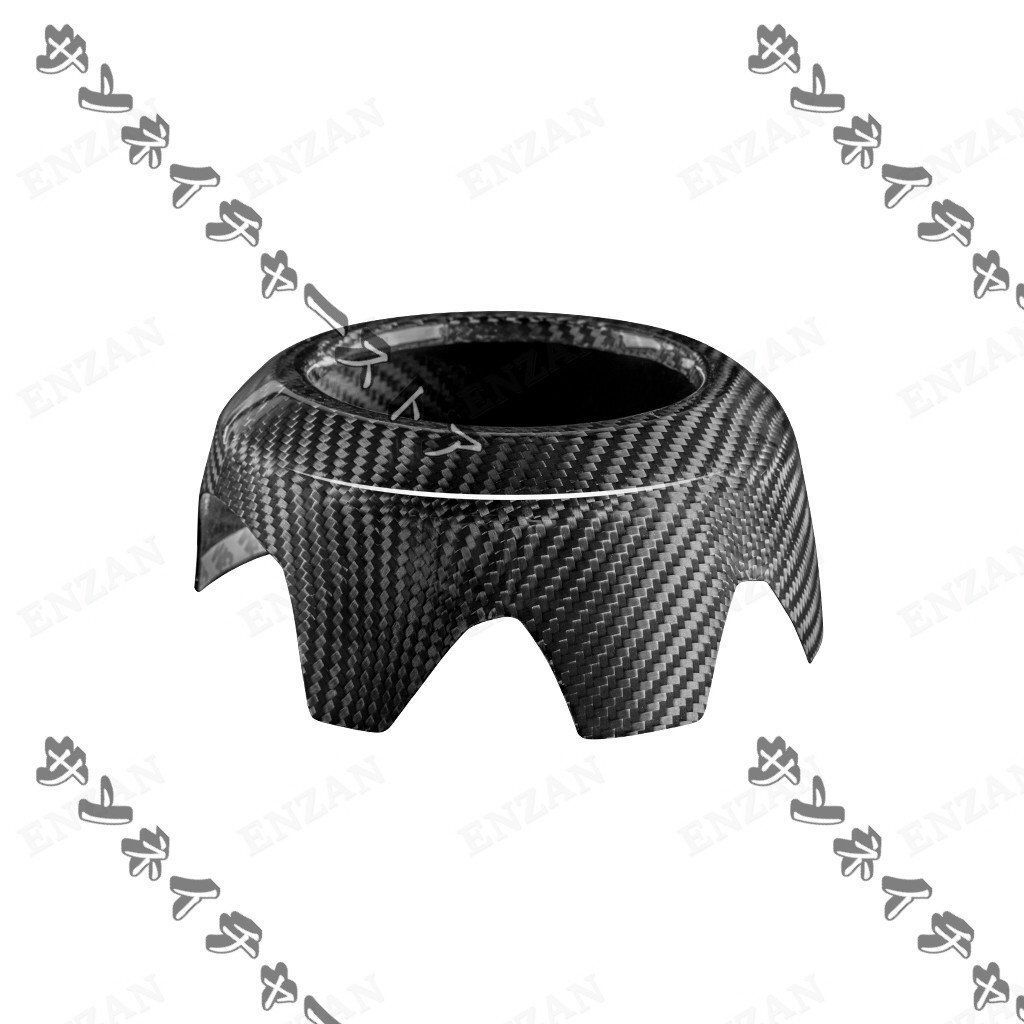 ドライカーボン製 BMW MINI ミニ F54 F55 F56 F57 F60 ステアリングエアバッグフレームカバー 1個YR