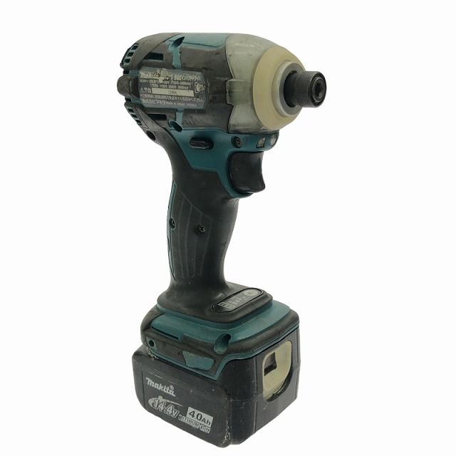 ☆中古品☆ マキタ 14.4V 充電式インパクトドライバ TD137D 青/ブルー 