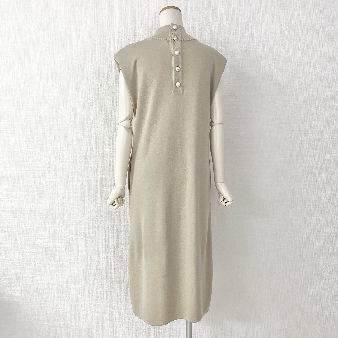 ★Rene★ ニットワンピース René ベージュニットワンピース36