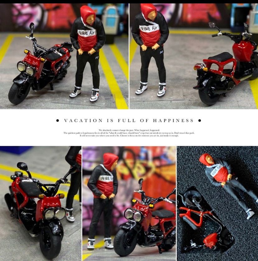 1/64 バイクフィギュア ジオラマ 模型 Amazon.co.jp: TTETTZ 1/64 スケール バイク ガール フィギュア