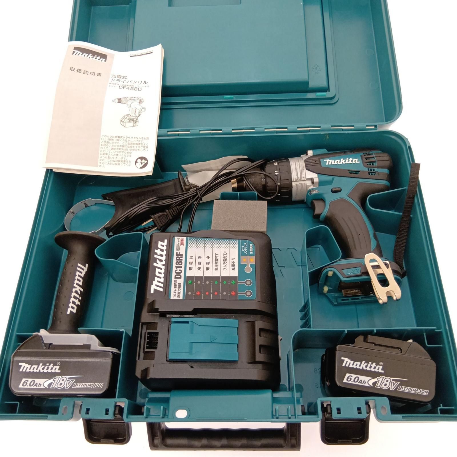 □□MAKITA マキタ 充電式ドライバドリル 18V DF458DRGX