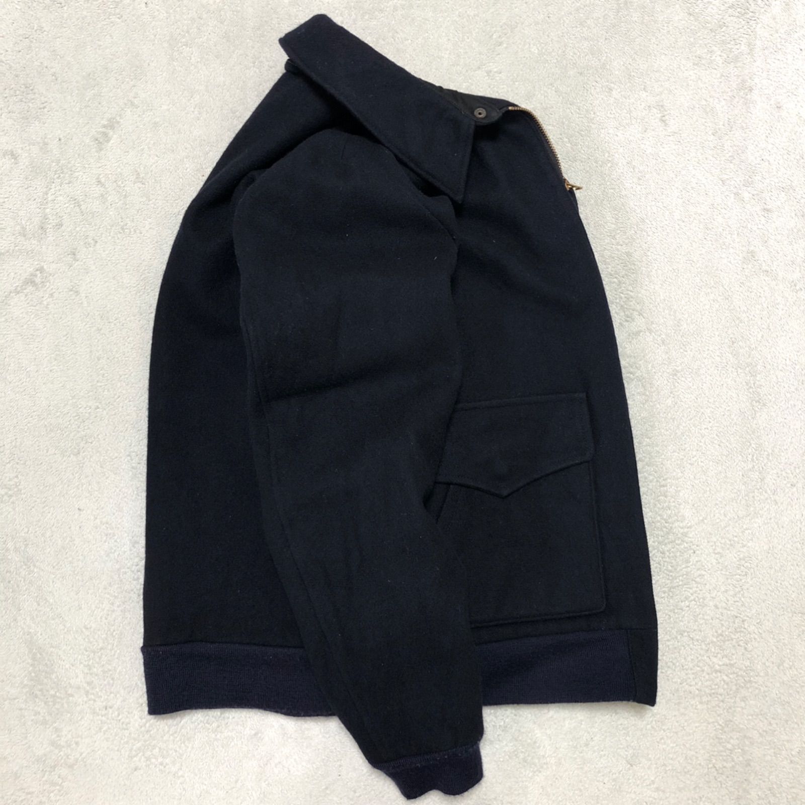 BLUE BLUE A-2 フライトジャケット ボンバージャケット メルトンウール