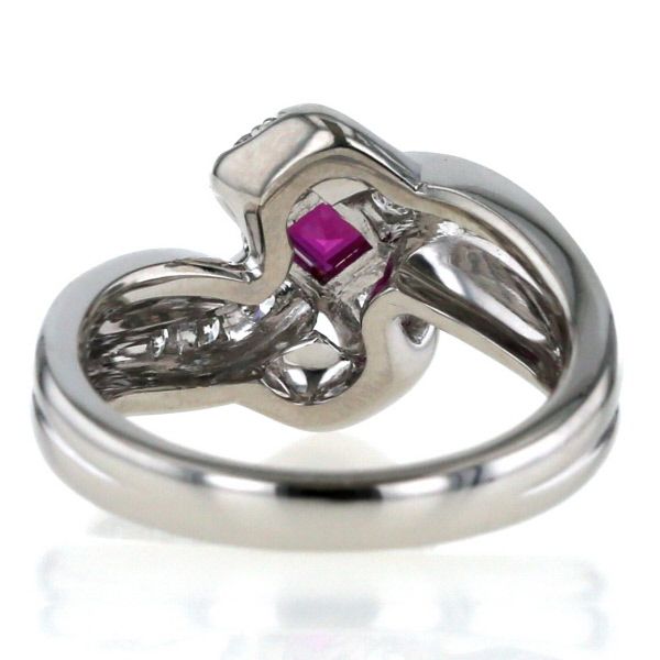 POLA ポーラ Pt900 プラチナ リング ルビー 0.28ct ダイヤモンド