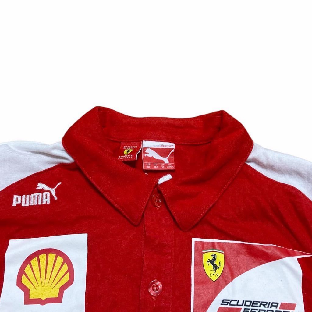 プーマ×フェラーリ チームポロシャツ 赤 XL新品 pumaferrari