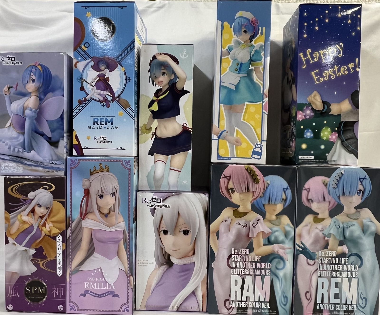未開封 リゼロ フィギュア 10種セット まとめ売り - メルカリ