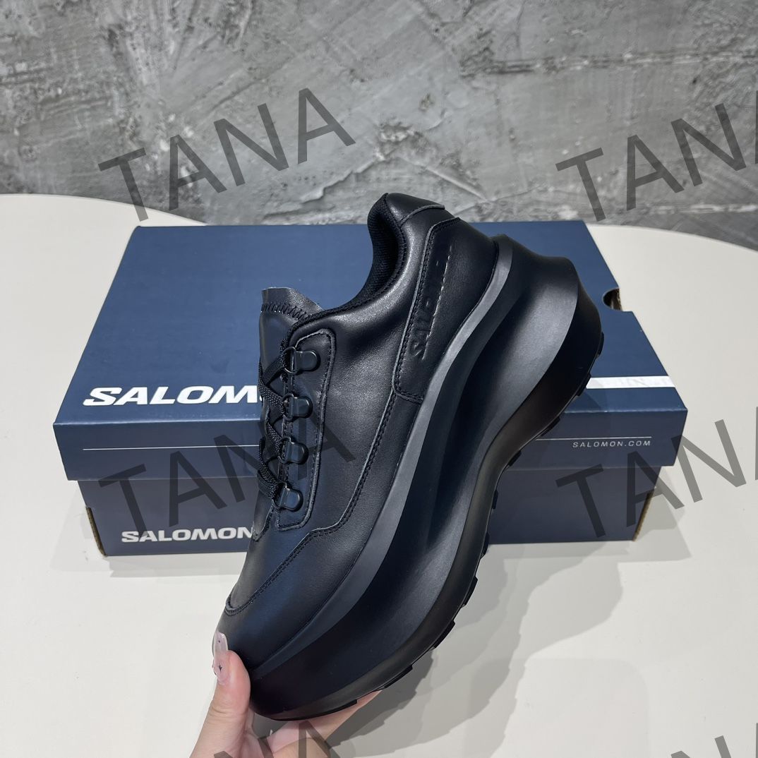 CDG x SALOMON レザーカジュアルシューズ スニーカー レディース 厚底  