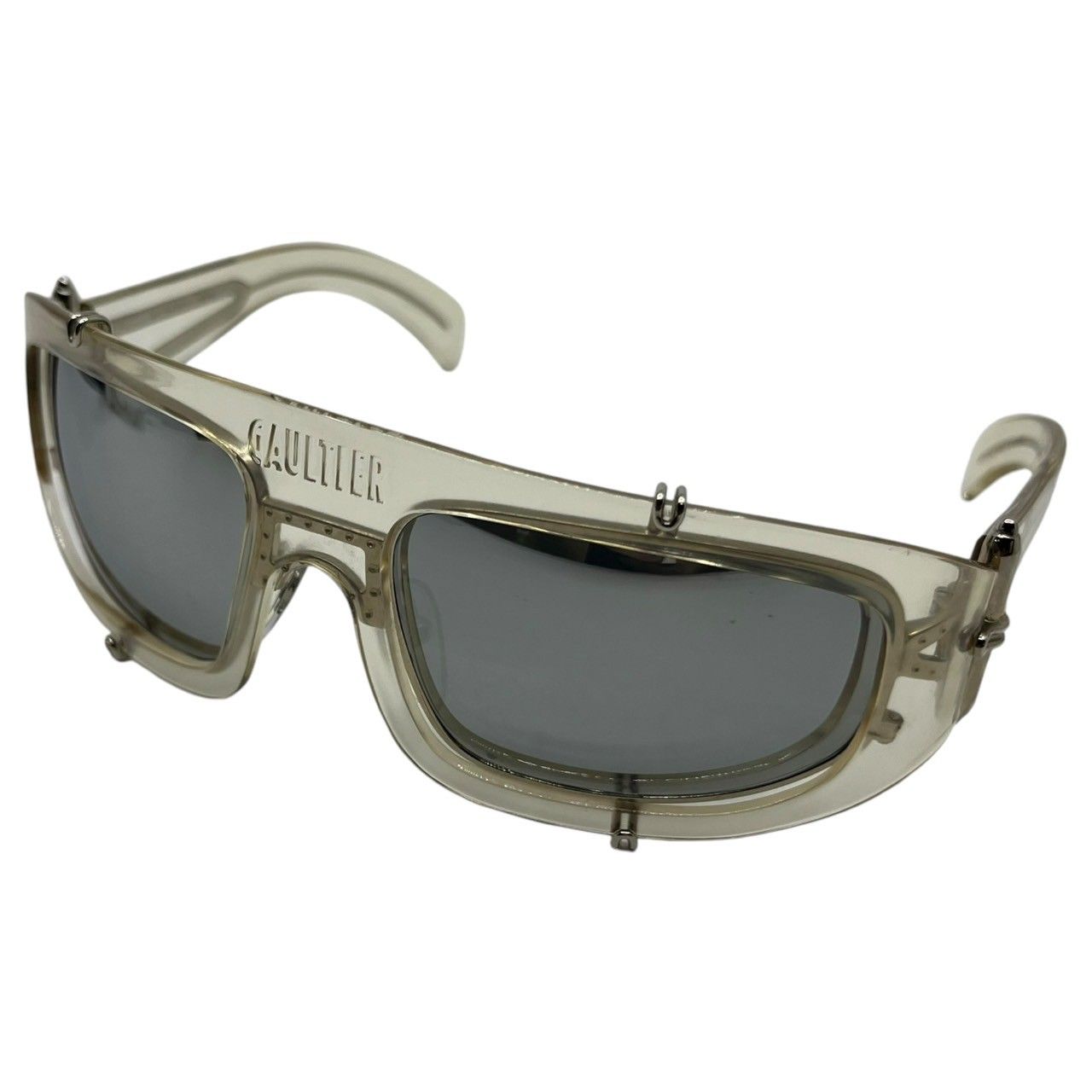 美品　jean paul gaultier サングラス 56-6202 Jean Paul GAULTIER(ジャンポールゴルチエ) 90's Clear metal