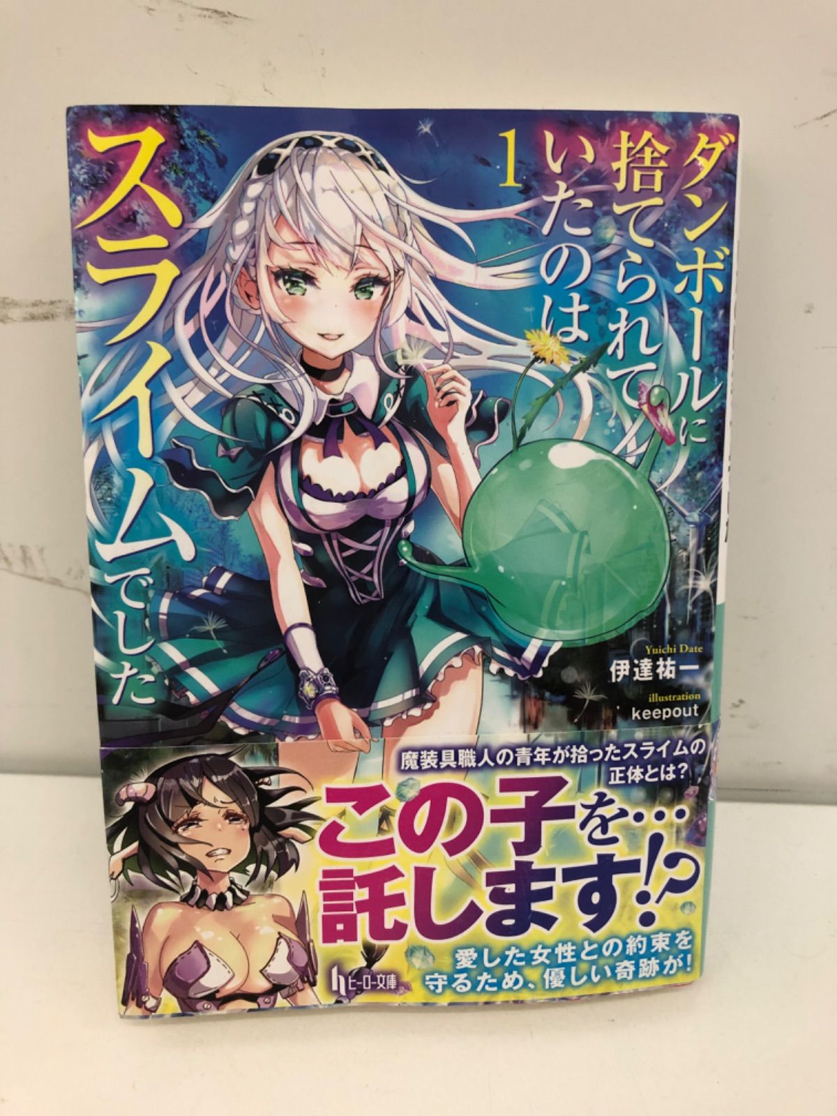 メルカリshops ダンボールに捨てられていたのはスライムでした 1巻 小説 伊達祐一