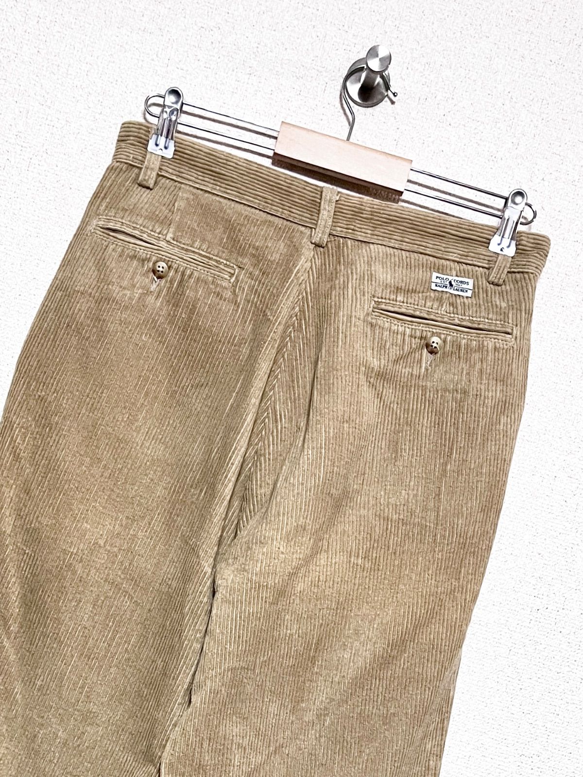 Polo RALPH LAUREN 90s 2タックコーデュロイパンツ 31|30 ポロラルフローレン ビックサイズ ヴィンテージ 古着