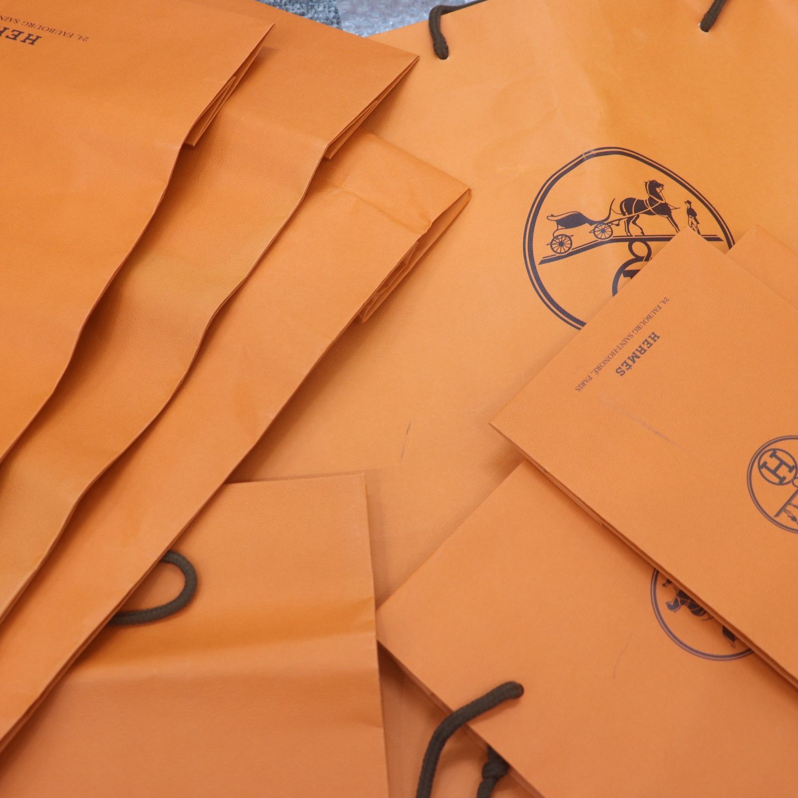 ITXS7OR64ZQ0 HERMES エルメス BOX ショッパー 純正 紙袋 オレンジ
