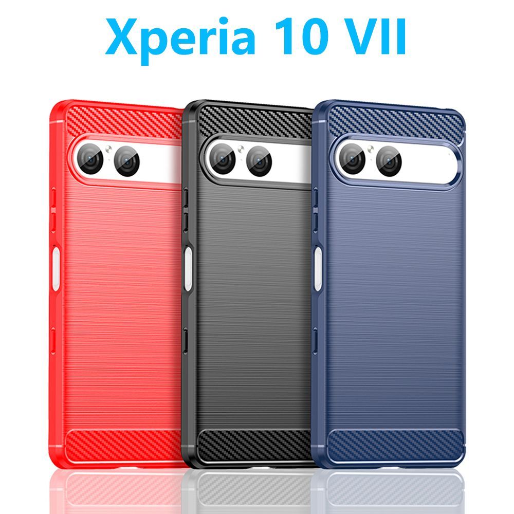Xperia 10 VII スマホケース 炭素繊維 エクスペリア テン マークセブン