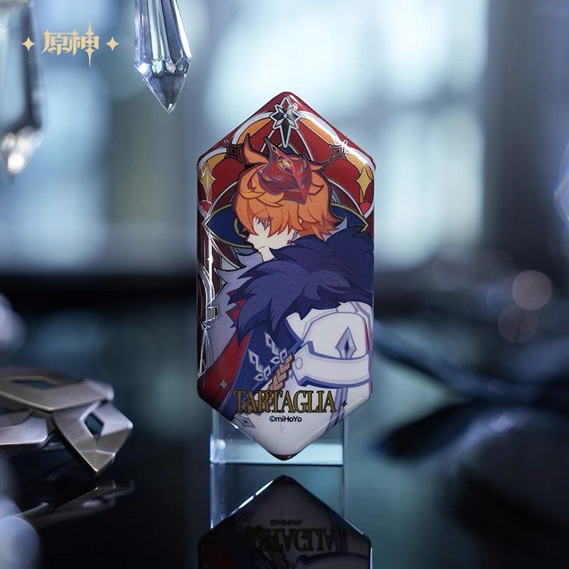 原神・公式 六角 缶バッジ セット（霜痕与権焔）ファデュイ執行官