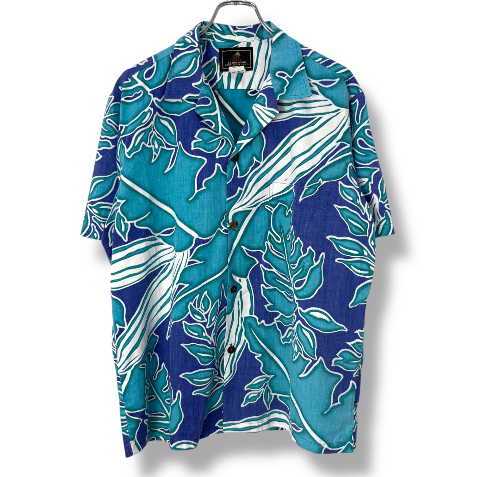 90s “ JAMS WORLD ” short sleeve multi color rayon shirt made in 