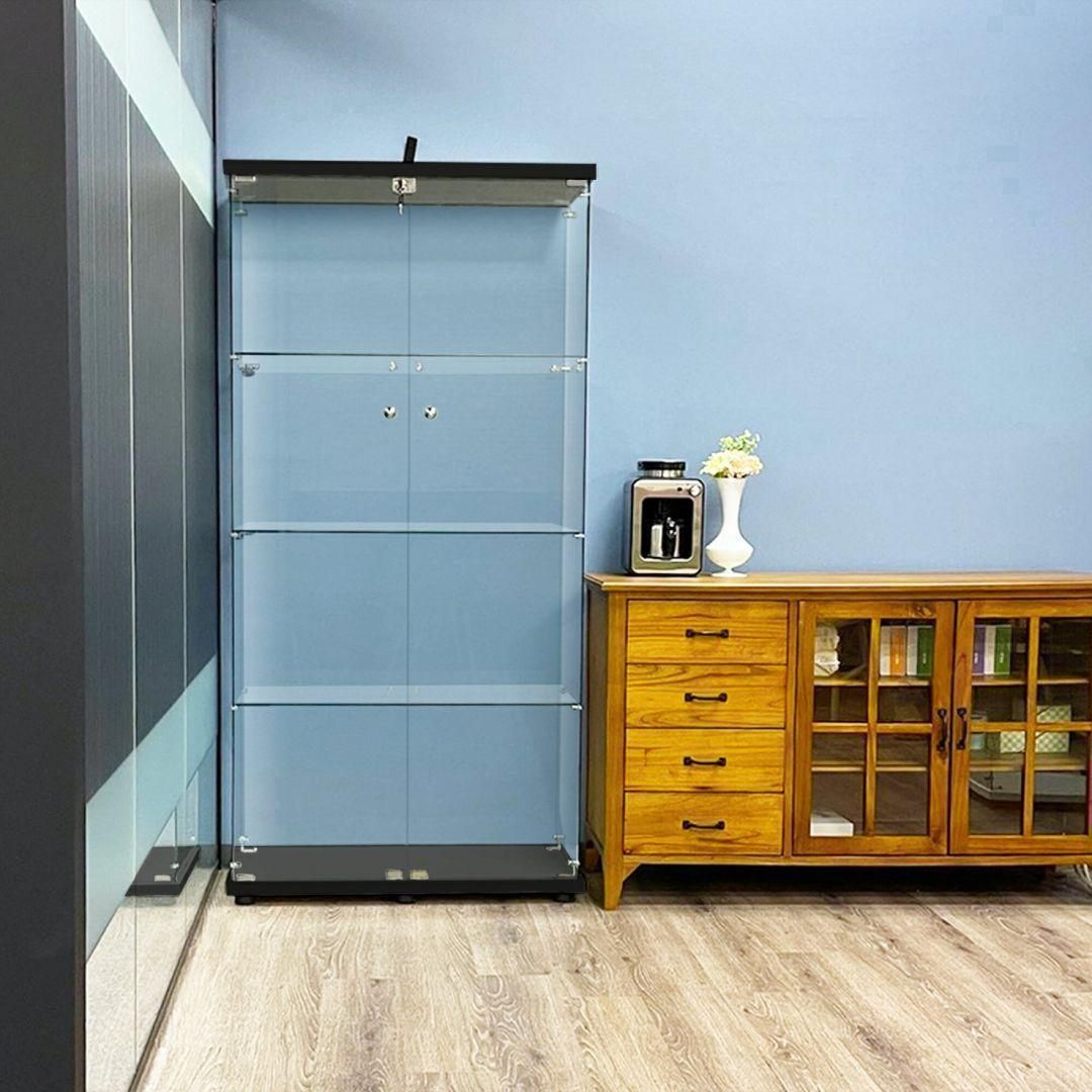 ️新品️ガラスケース 4段両扉 コレクション フィギュア棚 ショー