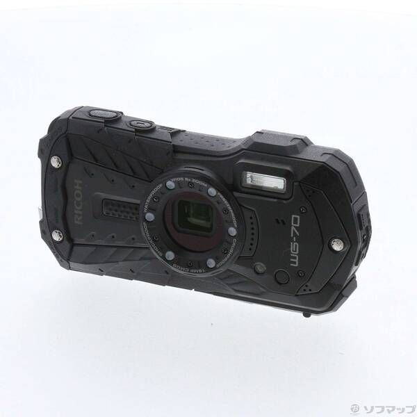 ⭐︎RICOH WG-70 防水デジタルカメラ 中古品 付属品付 Amazon | RICOH WG-70 ブラック リコー本格防水デジタルカメラ