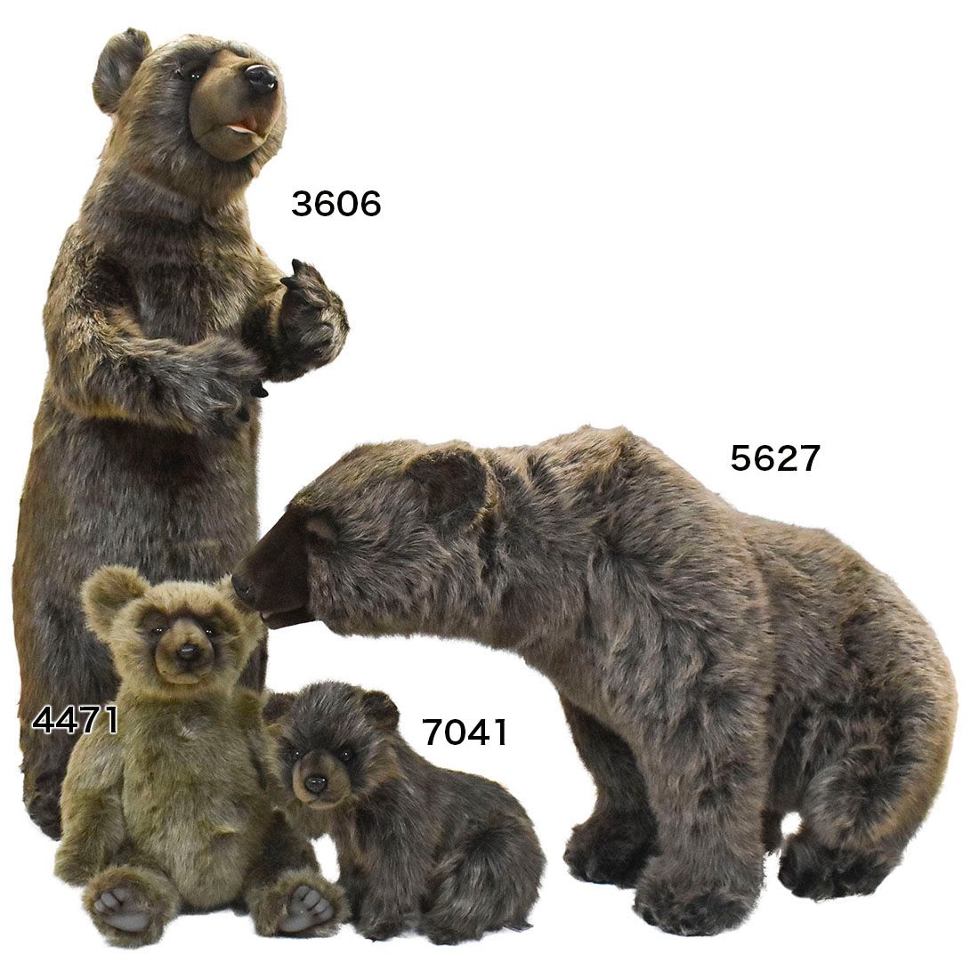 HANSA　ハンサ　黒熊　リアル　ベア HANSA クロクマ（仔）25 BEAR CUB BLACK ぬいぐるみ くま クマ
