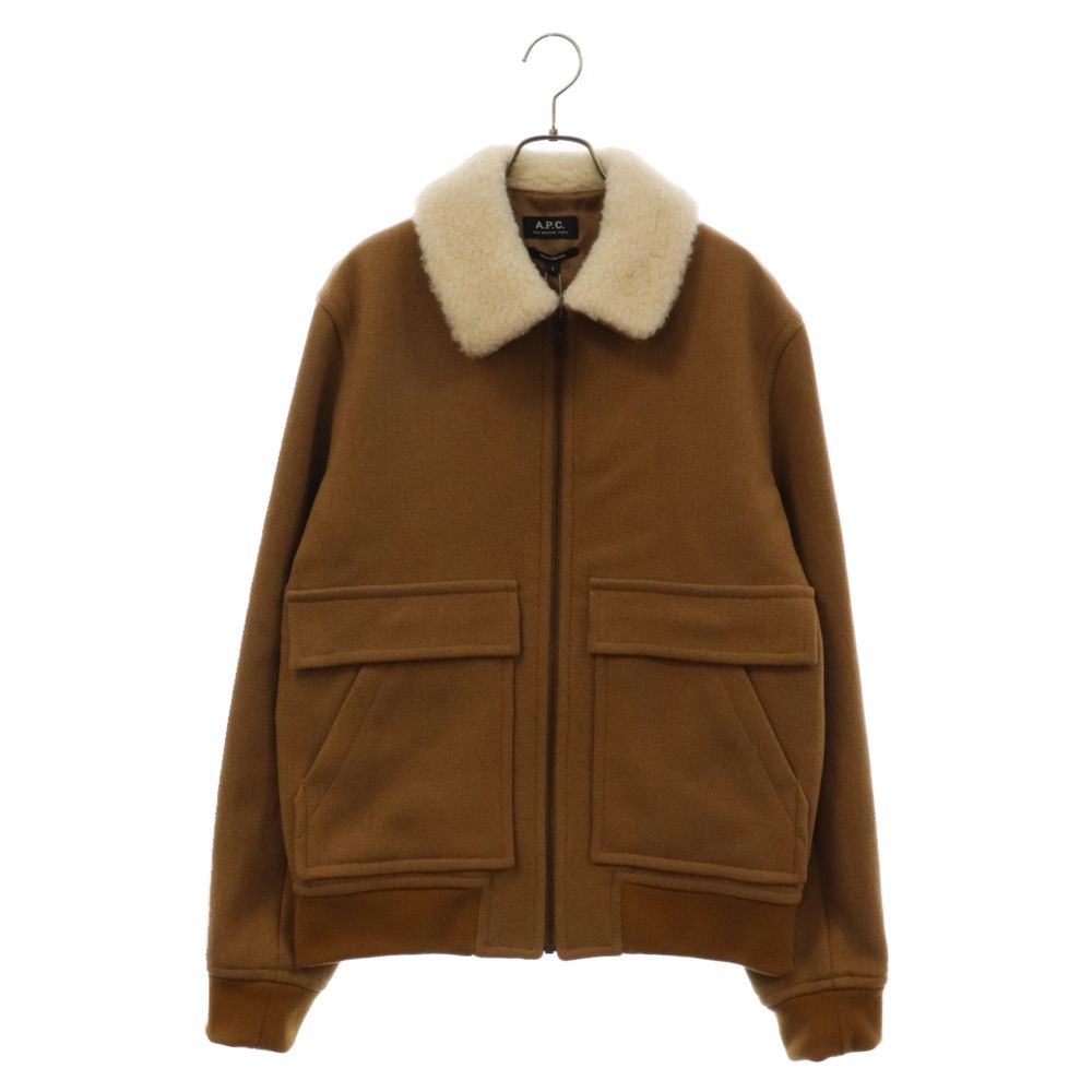 A.P.C (アーペーセー) BLOUSON BRONZE WOALE フェイクムートン ジップ