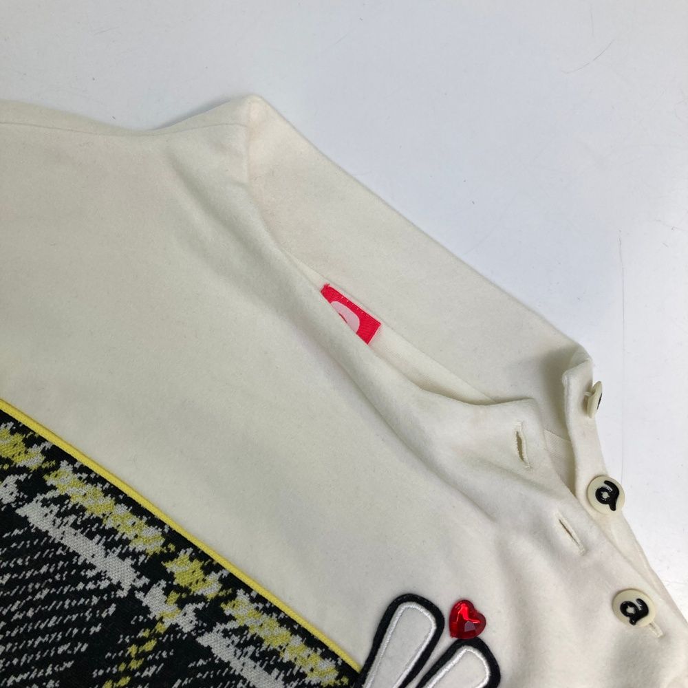 サイズ：38 ARCHIVIO アルチビオ ; ウール混 切替 ニット