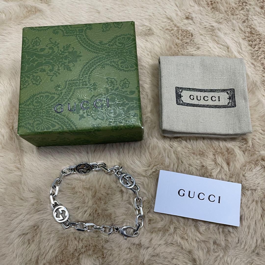 ✨新品✨GUCCI グッチ インターロッキングG ブレスレット シルバー Ag925 @July jewelry