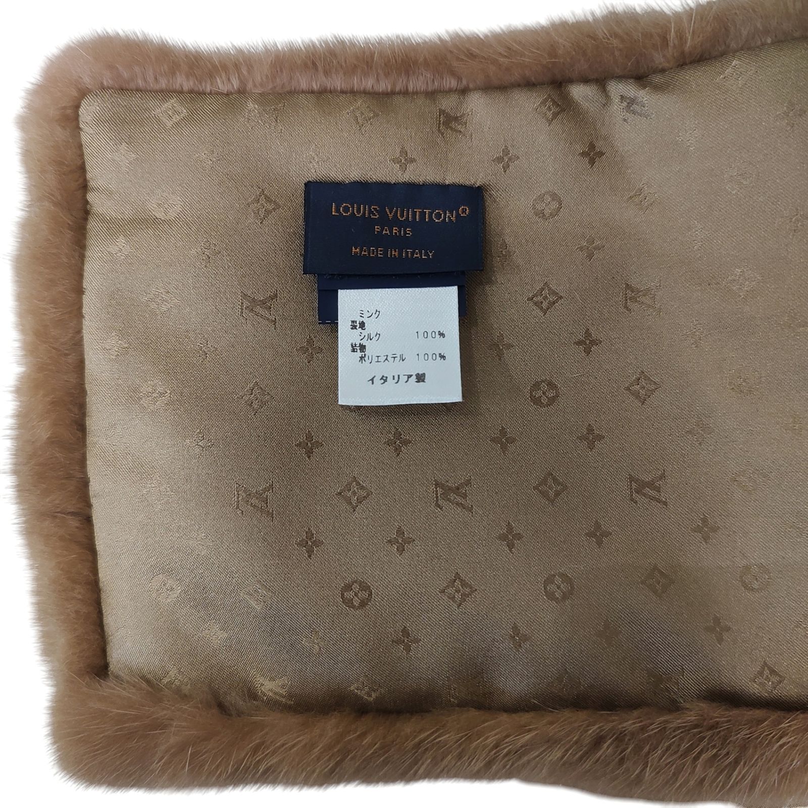 美品❣️ ルイヴィトン　ダミエ　ミンク　ファー　エシャルプ　マフラー　ショール 楽天市場】ルイヴィトン エシャルプ ミンク マフラーの通販