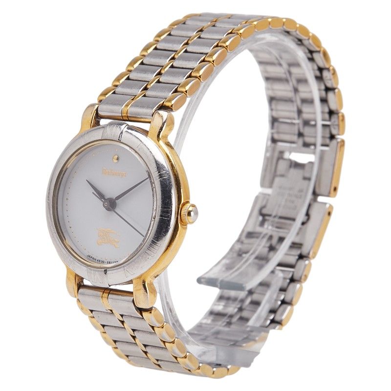 バーバリー シルバー ゴールド ステンレススチール メッキ レディース  