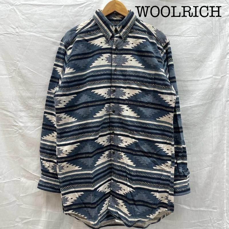 vintage Woolrich ブラウンポケット付き長袖シャツ Mens Woolrich Jacket- Woolrich Shirt Jacket- Men's Beige