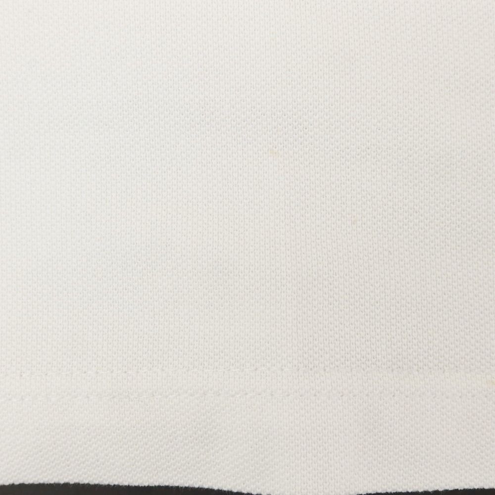 中古】モンクレール MONCLER コットン 鹿の子 半袖ポロシャツ ホワイト  