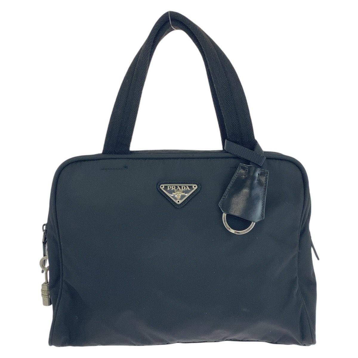 PRADA プラダ ショルダーバッグ テスートナイロン 三角ロゴ 黒 希少✨人気✨プラダ ショルダーバッグ 三角ロゴ ナイロン レザー