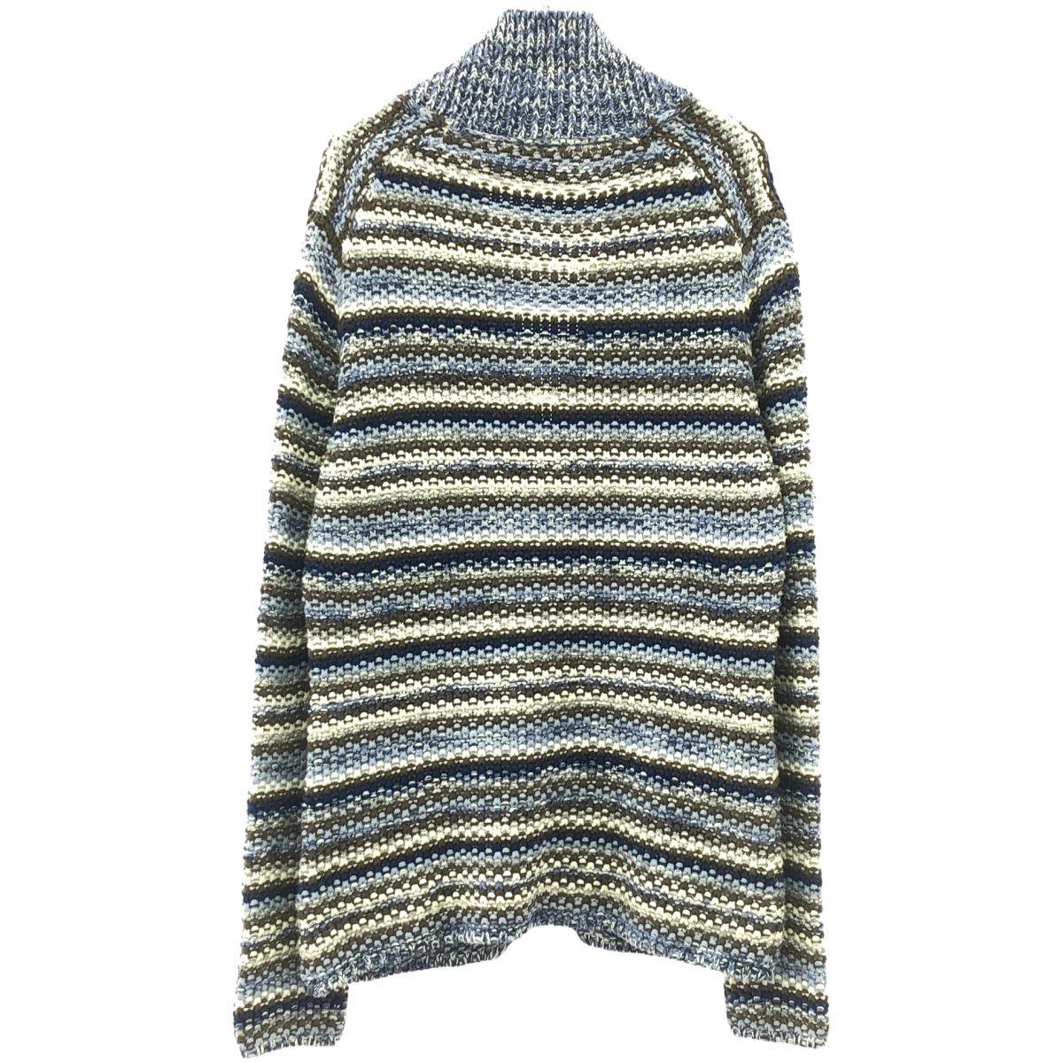 PANICALE パニカーレ コットンローゲージボーダーニットジャケット 