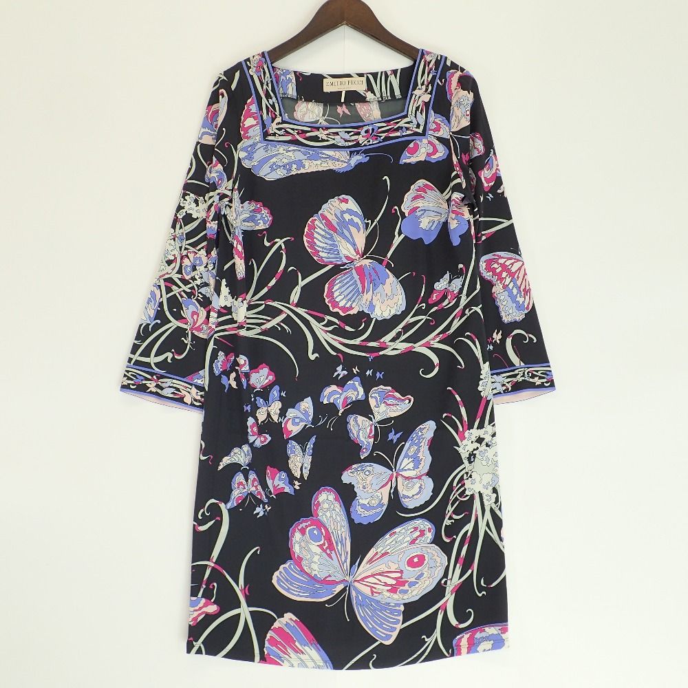Emilio Pucci エミリオプッチ 31R159 バタフライ プッチ柄 シルク 