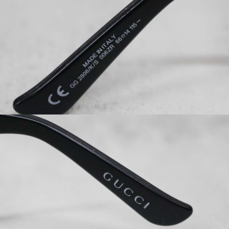 ✨GUCCI グッチ 2806/K/S GG柄 サングラス レディース S108)GUCCI サングラス GG柄 グレー/ブラック GG2806/K/S 006ZR