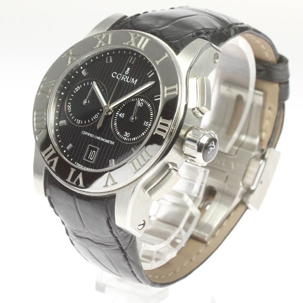 楽天市場】☆良品☆保証書付き【CORUM】コルム ロムロス クロノ