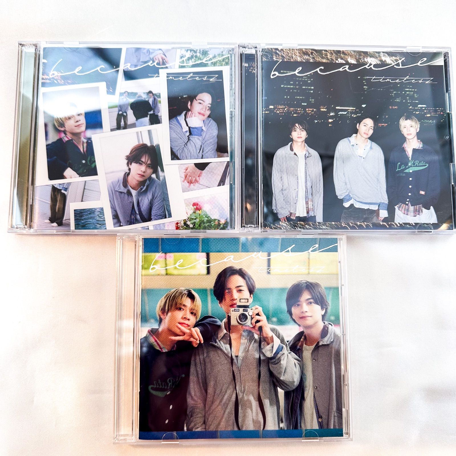 timelesz because CD 初回A 初回B 通常盤 Amazon.co.jp: because (通常盤) - timelesz: ミュージック